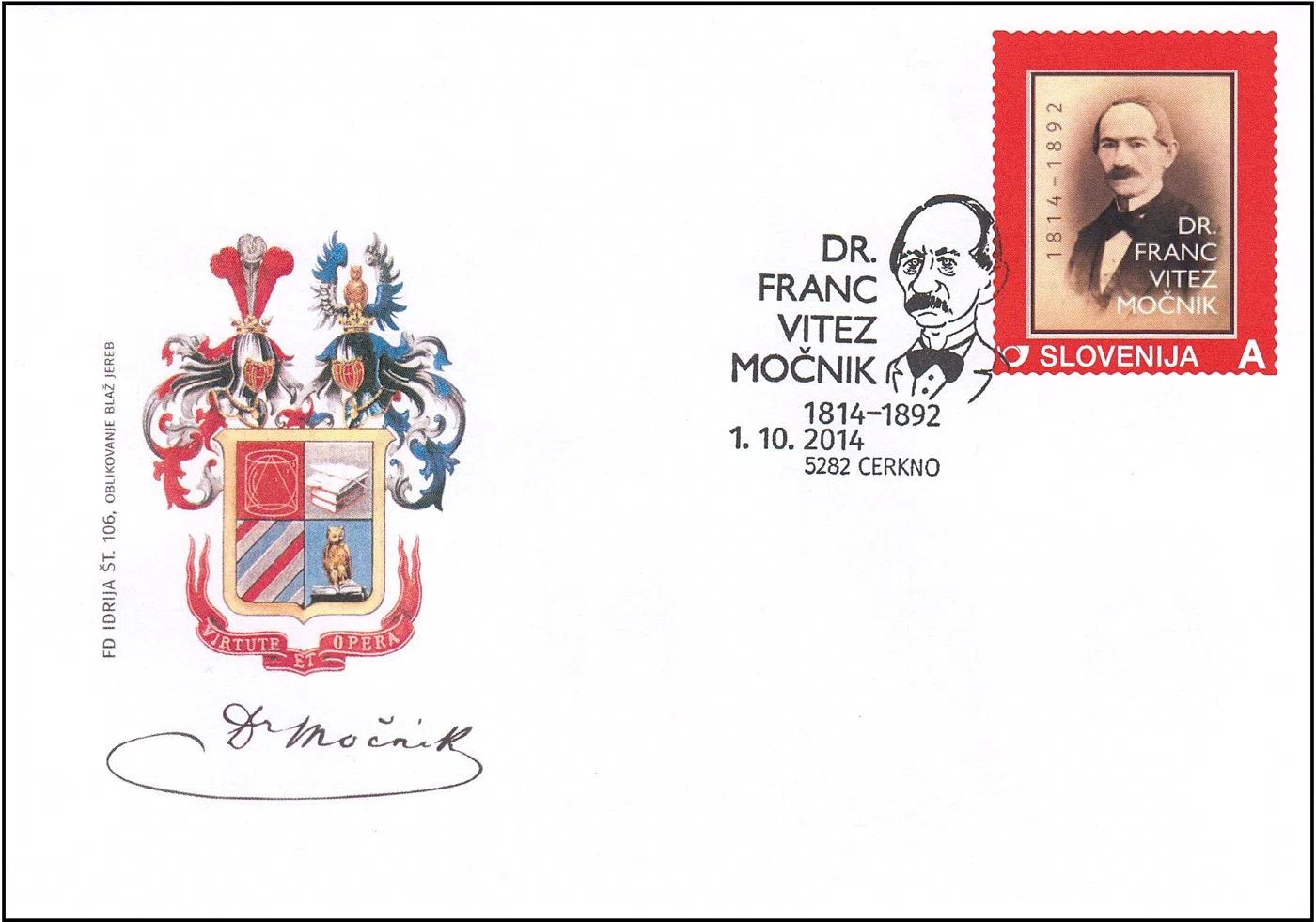 DR. FRANC VITEZ MOČNIK 1814 - 1892